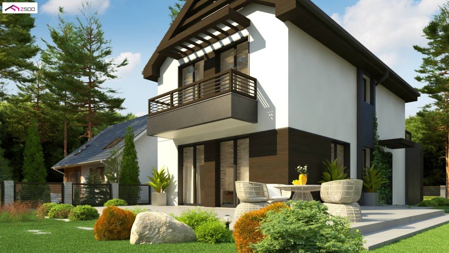 Небольшие двухэтажные дома