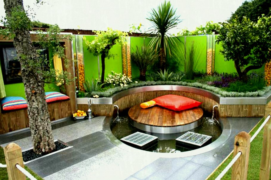 Необычный ландшафт участка