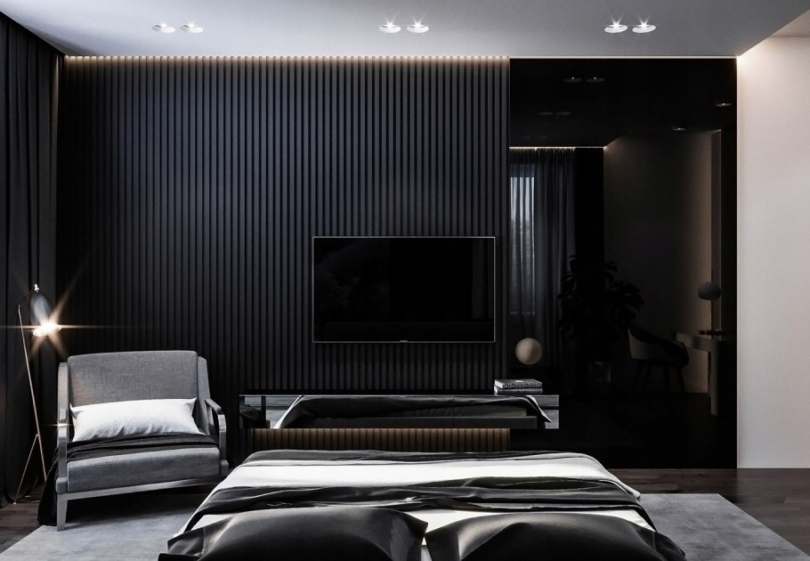 Деревянные планки в интерьере