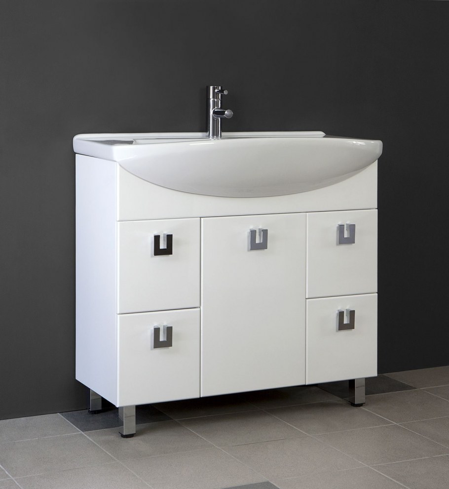 Тумба с раковиной Санта Омега Люкс 65