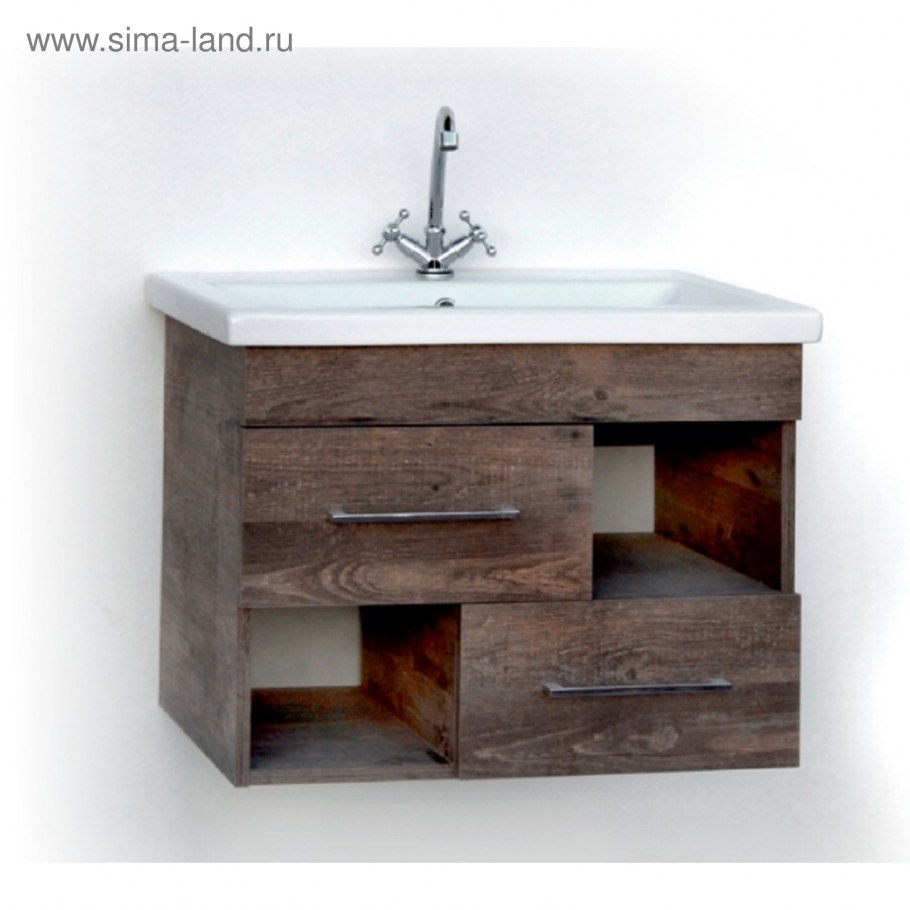 Тумба с раковиной Aqwella Барселона Люкс 75