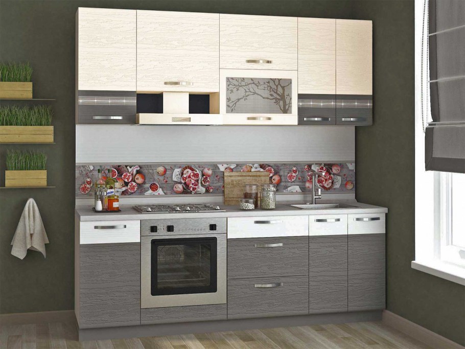 Графит Давита кухонный гарнитур