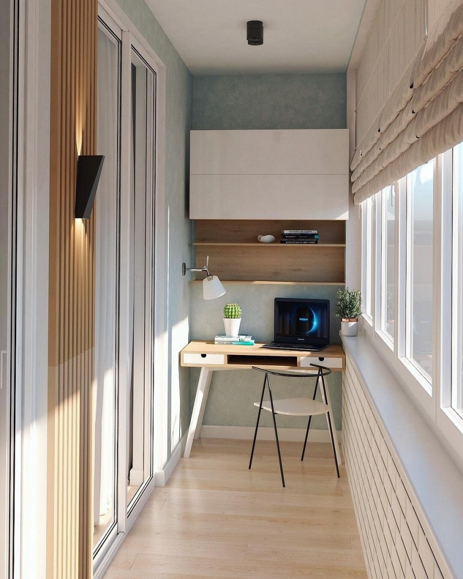 Балкон в стиле икеа