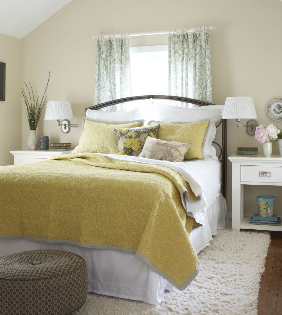 Спальня в желтом цвете