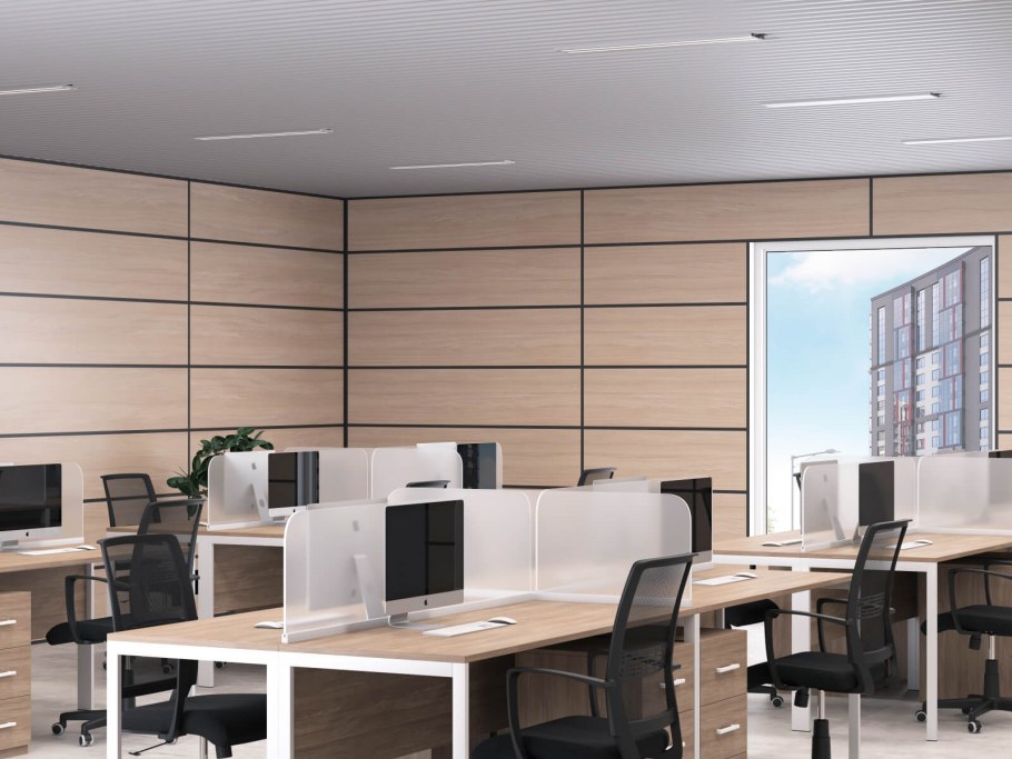 Шпонированные панели Topperfo Micro Ulme Stone Edition Acoustic Wood Panel