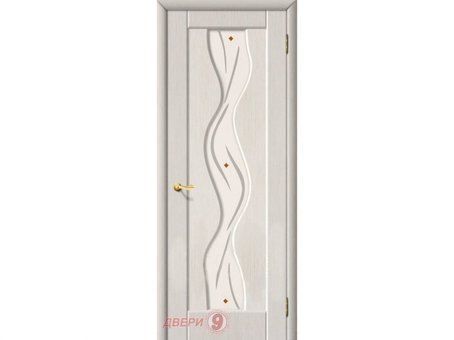 Двери Дюплекс 12 беленый дуб