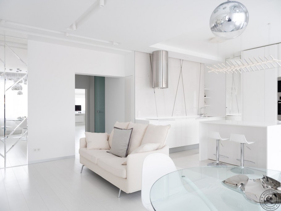 Серые стены в интерьере