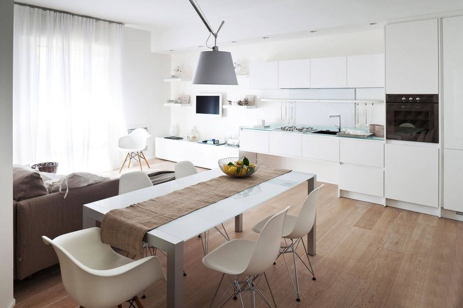 Современный белый интерьер