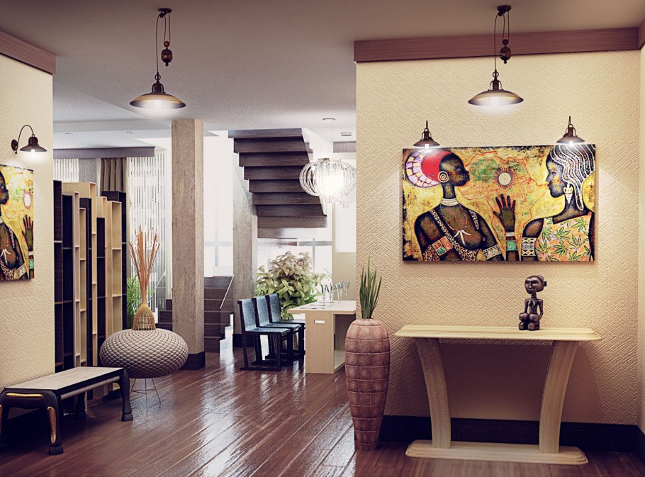Прихожая в африканском стиле