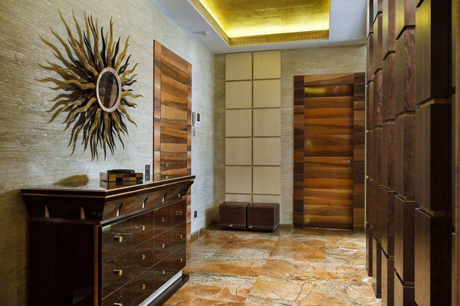 Дизайн квартиры в африканском стиле прихожая