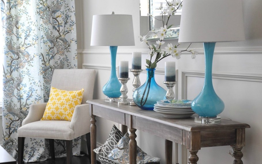 Бирюзовые предметы интерьера
