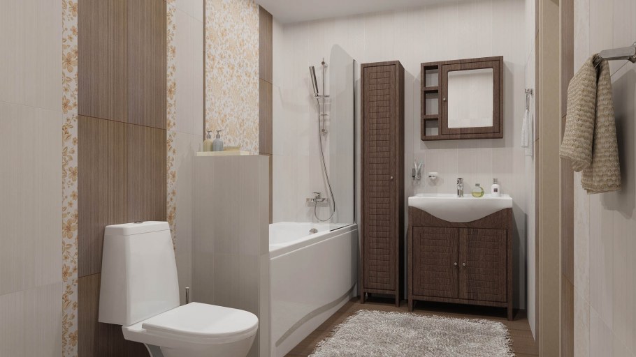 Fabric Beige Decor 01 250х600 (1-й сорт)