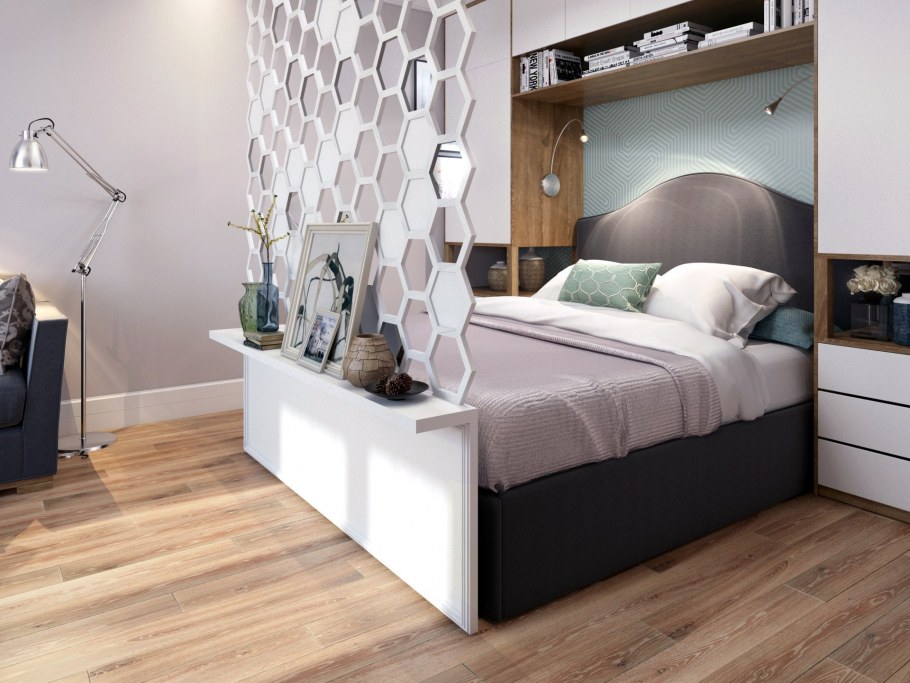 Зонирование спальни