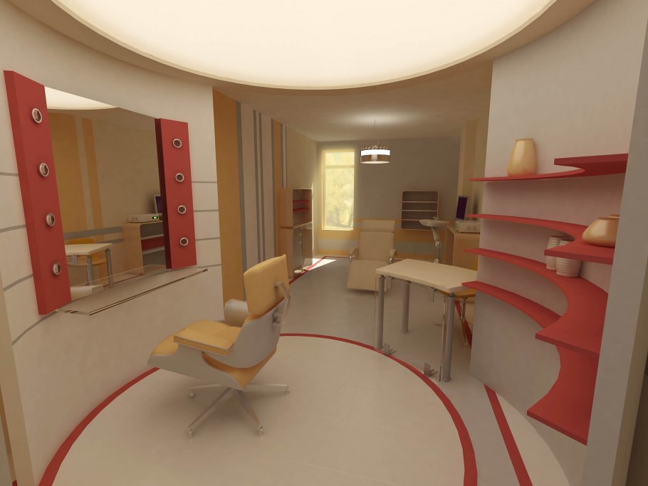 Интерьер парикмахерской