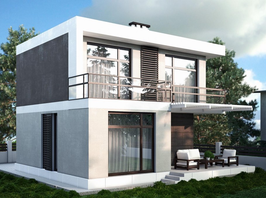 Современный загородный дом