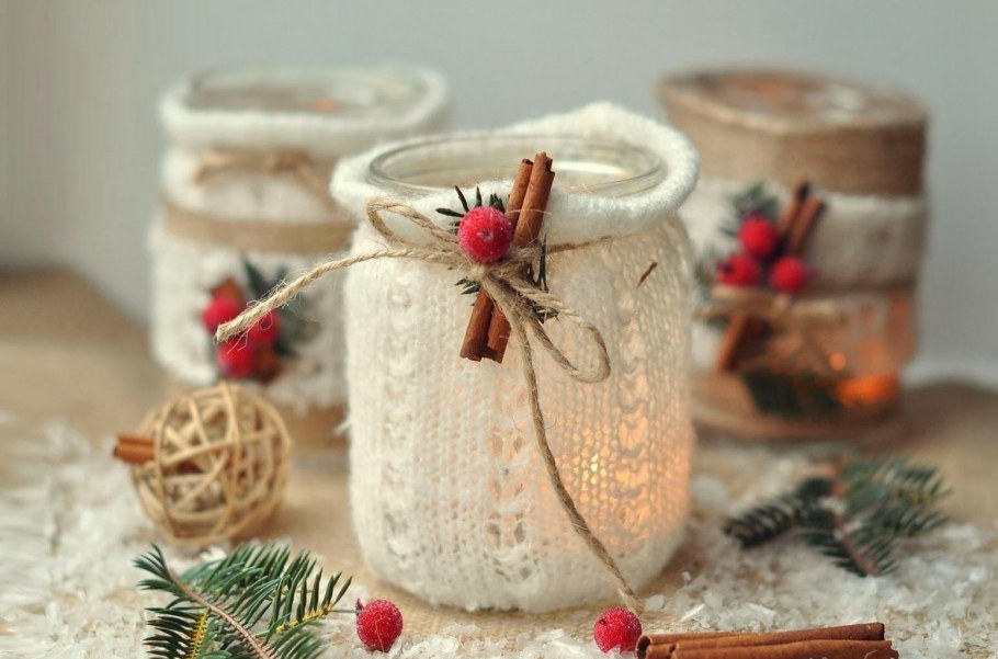 Декоративная елка из сизаля