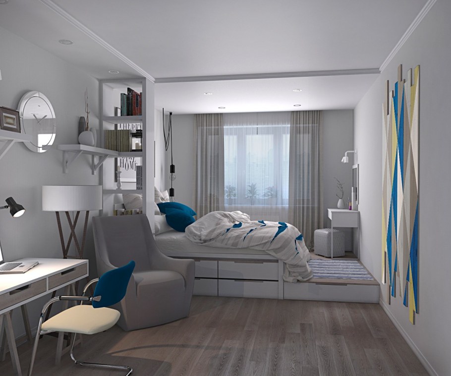 Однушка в скандинавском стиле