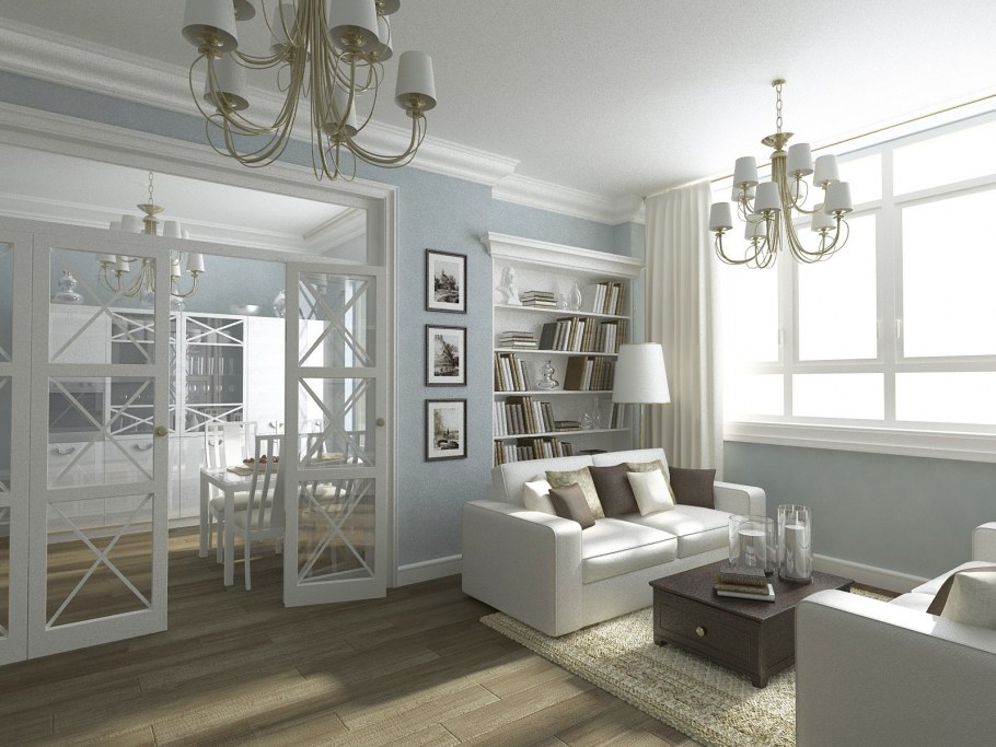 Гостиная в стиле современная классика