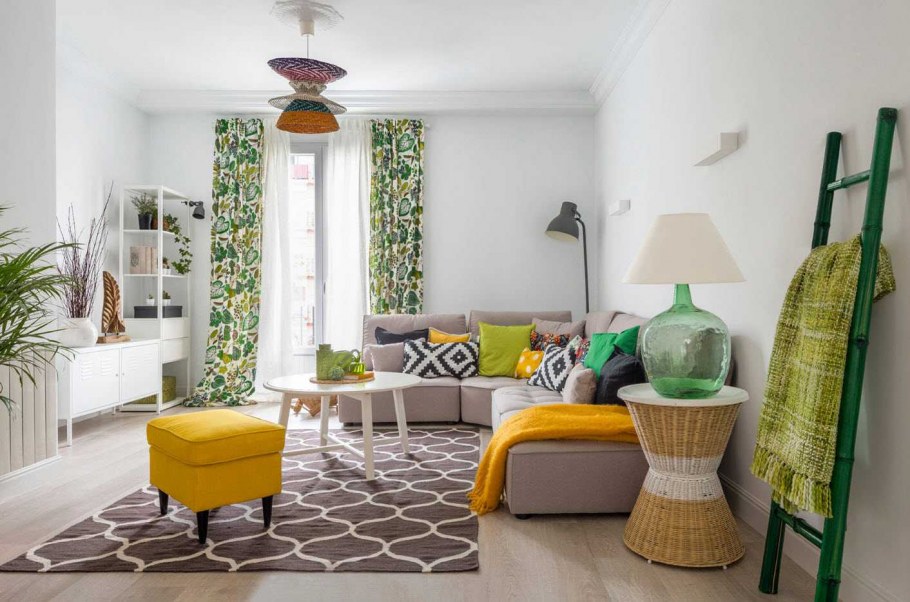 Зеленая гостиная Сканди