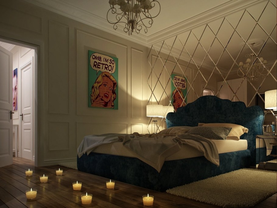 Зеркала в интерьере спальни