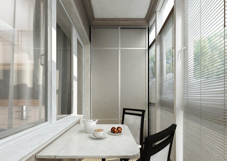 Современная отделка лоджии