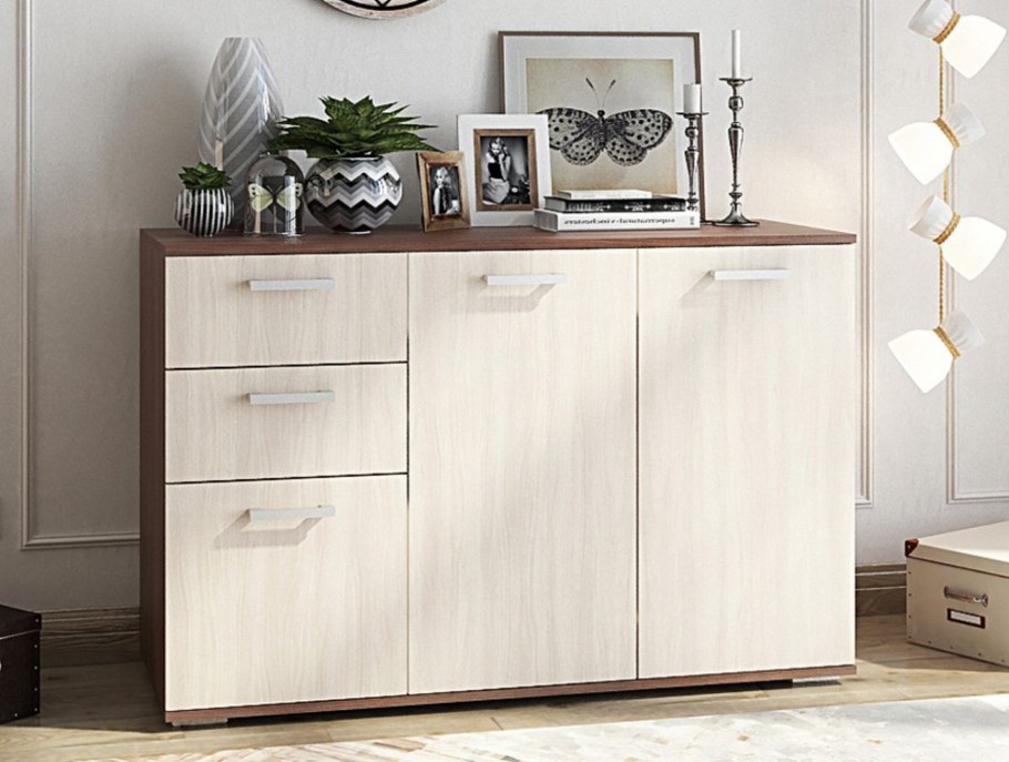 Стеллаж Тип 13 дуб сонома трюфель/бежевый