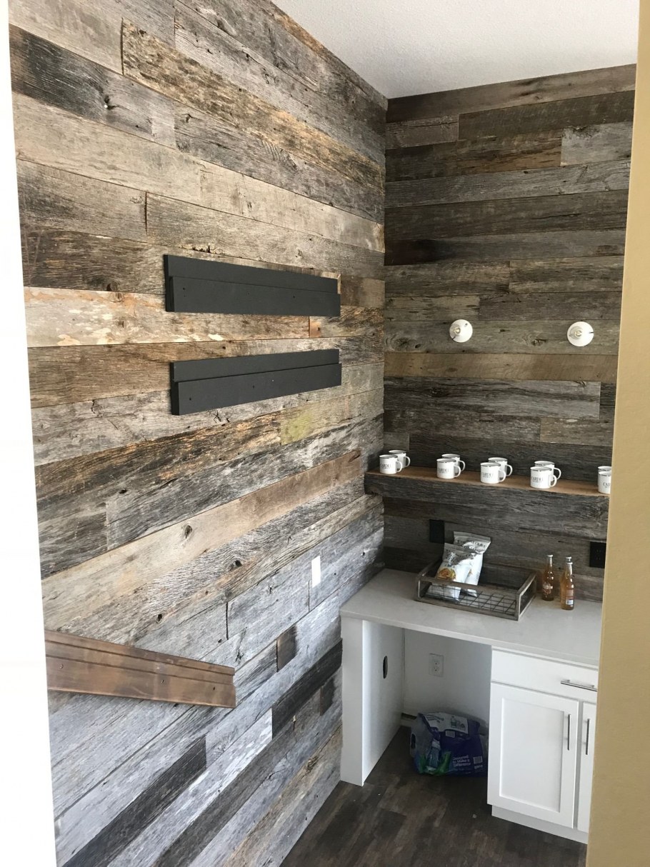 Отделка из амбарной доски