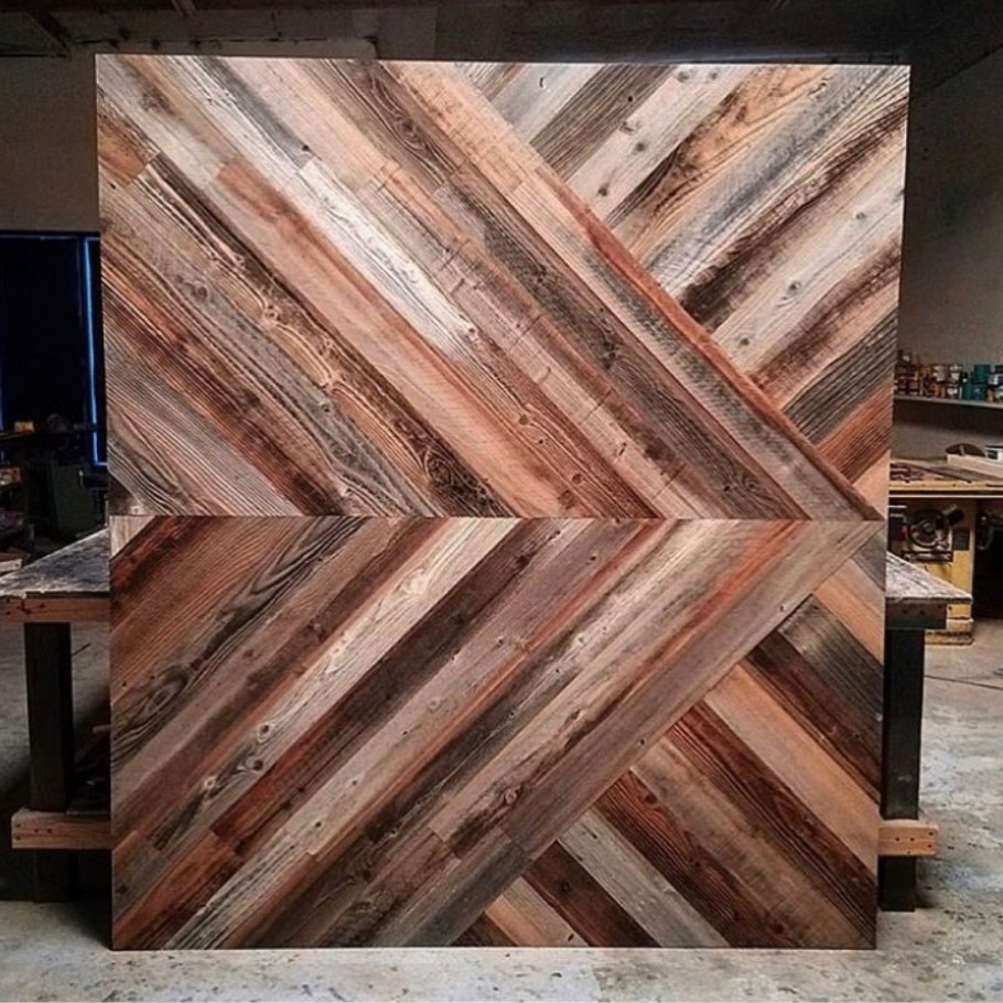 Панно из амбарной доски