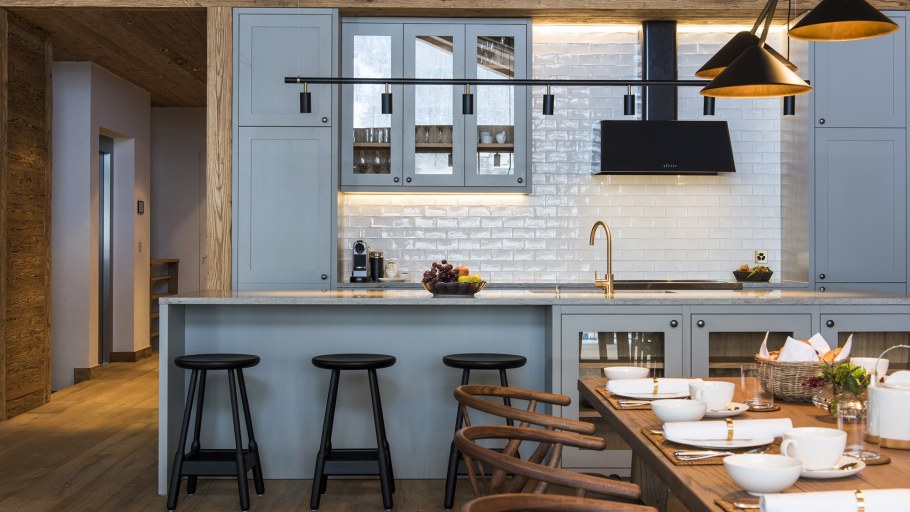 Деревянная кухня икеа в стиле лофт