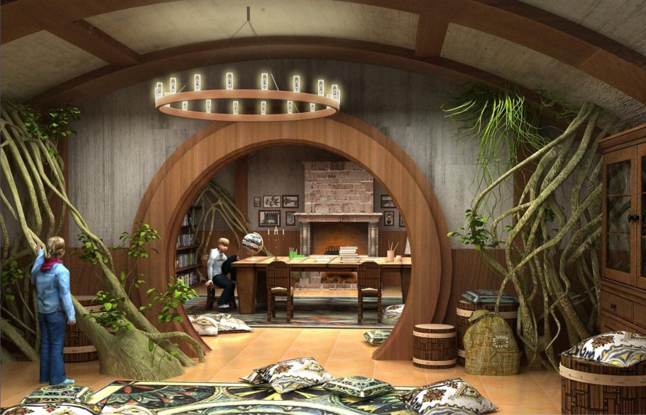 Дом Бильбо Бэггинса симс 4