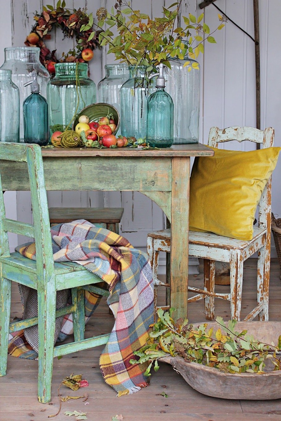 Декор сада в деревенском стиле