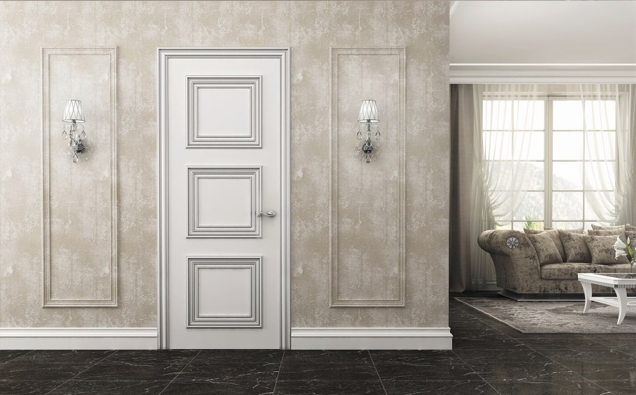 Двери межкомнатные классика (ВФД) белая эмаль