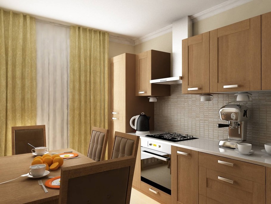 Интерьер обычной кухни