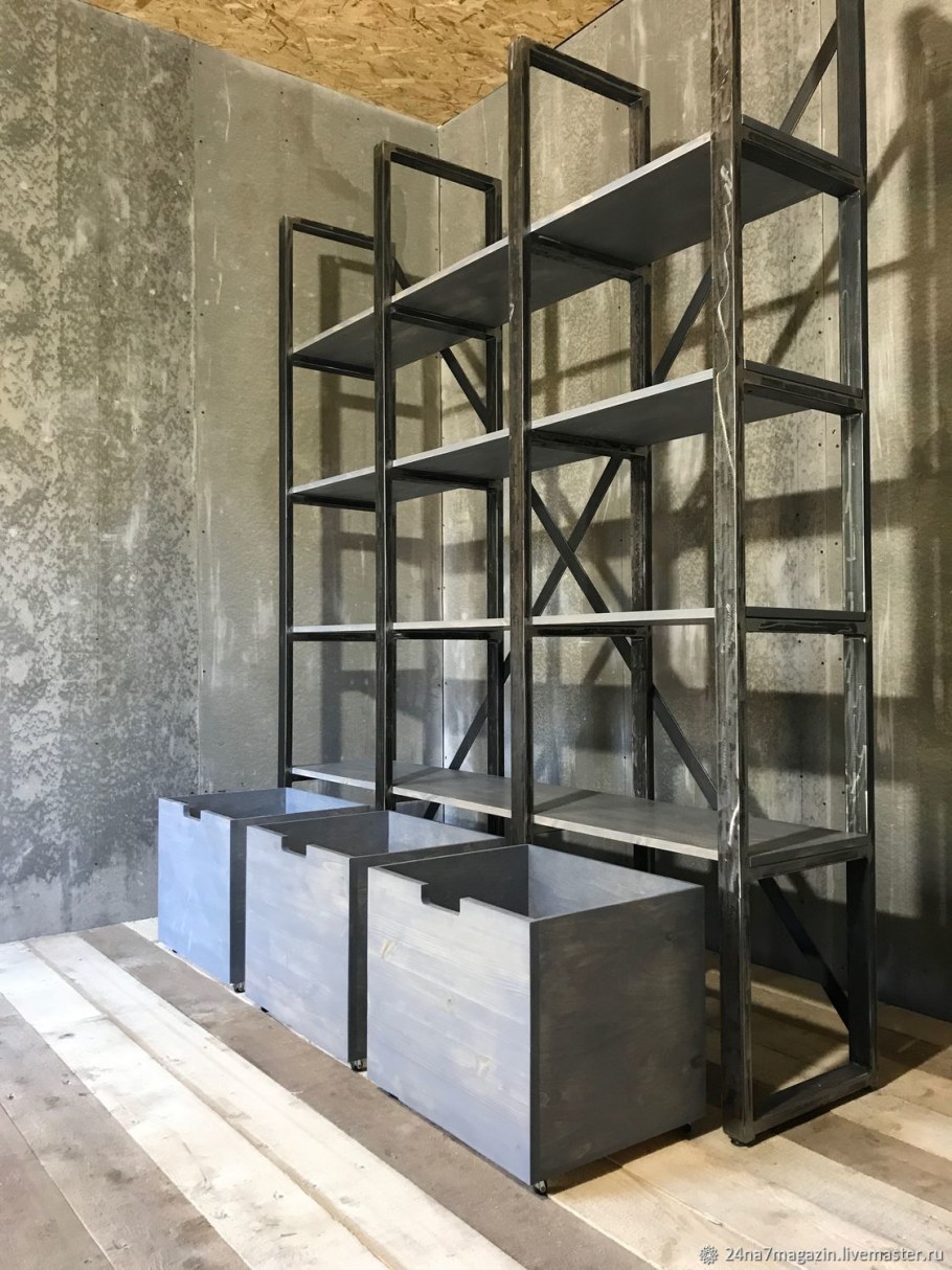 Стеллаж лофт 24