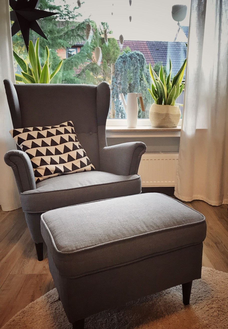 Кресло икеа СТРАНДМОН бежевый