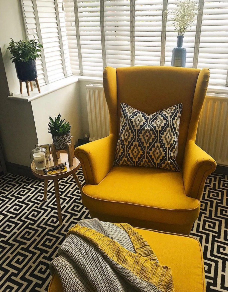 Икеа кресло СТРАНДМОН зеленый