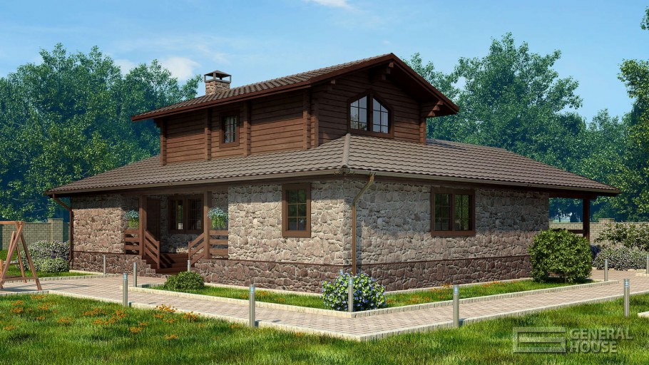 Красивые двухскатные крыши