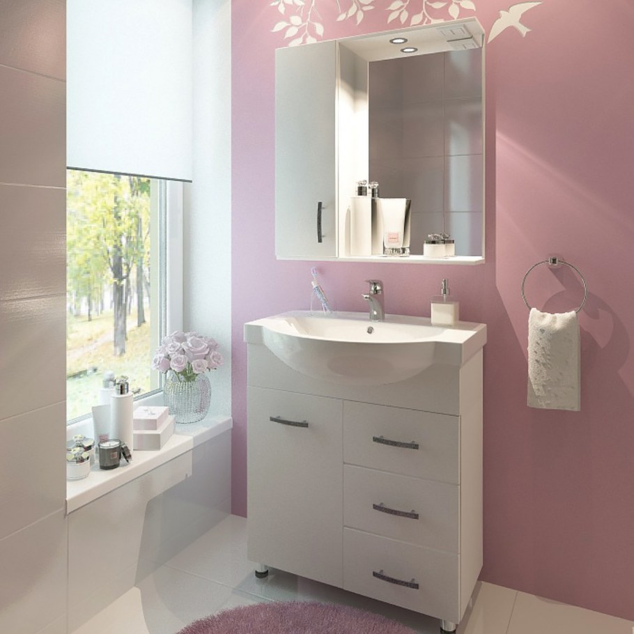 Зеркало лотс в обрамлении