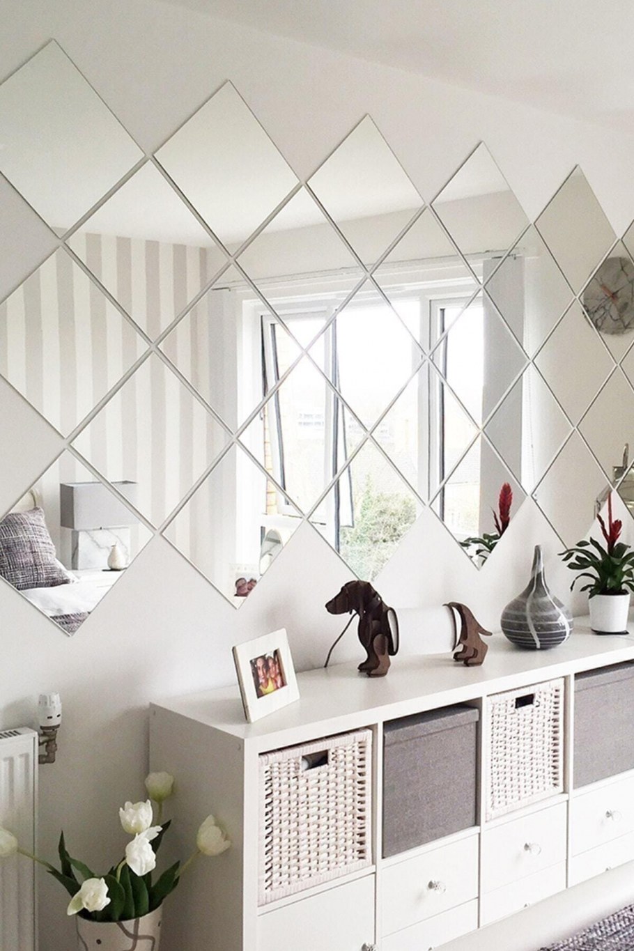 Зеркало икеа ромбики