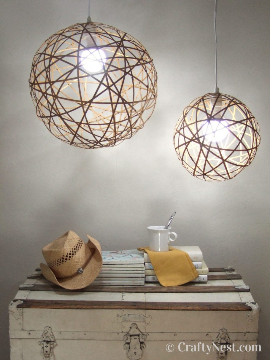 Люстра из бечевки