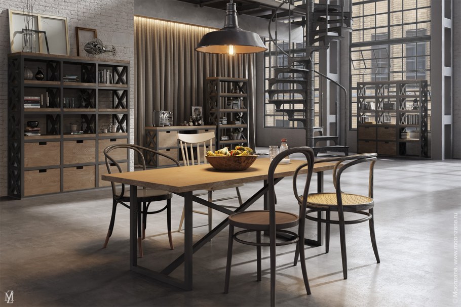 Монзана мебель в стиле лофт