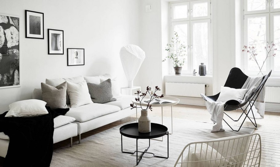 Как разбавить белый интерьер