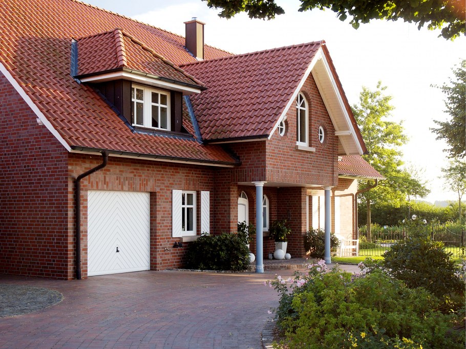 Фасады частных домов из Клинкера