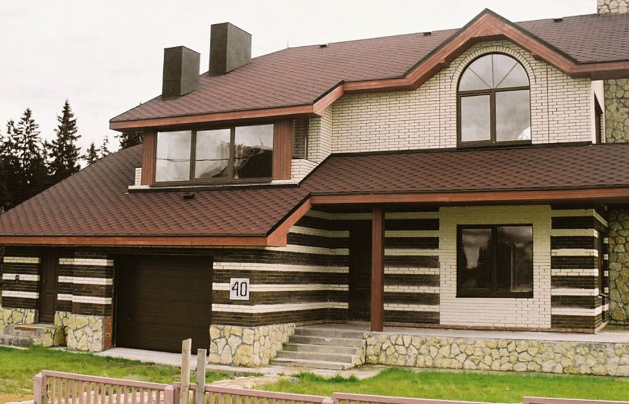 Гибкая черепица Döcke pie Premium/ Ницца/ каштан