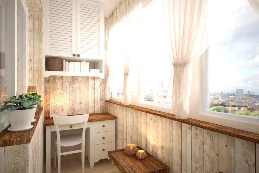 Идеи отделки балкона