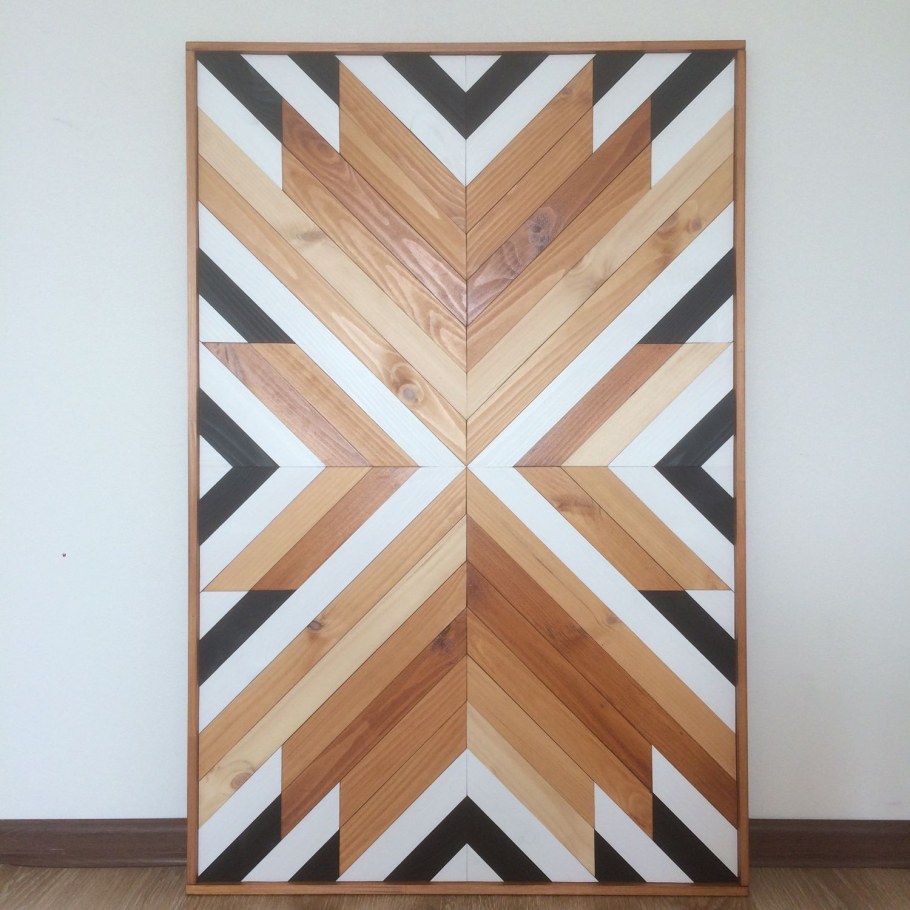 Панно из реек на стену