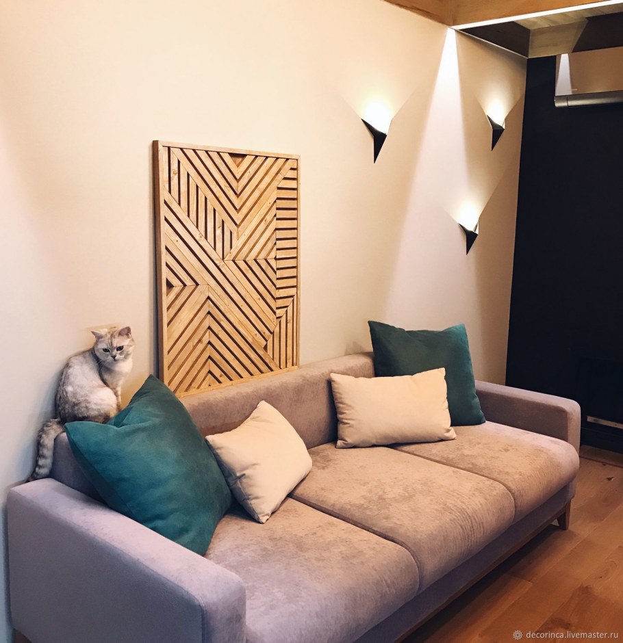 Панно из реек на стену