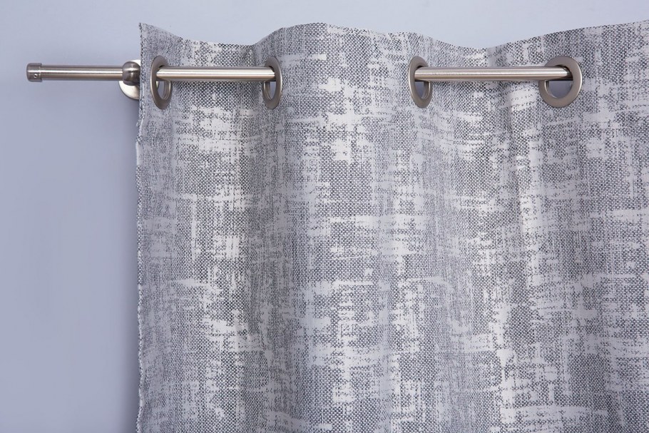 Штора на люверсах ритм 200х260 см цвет серый