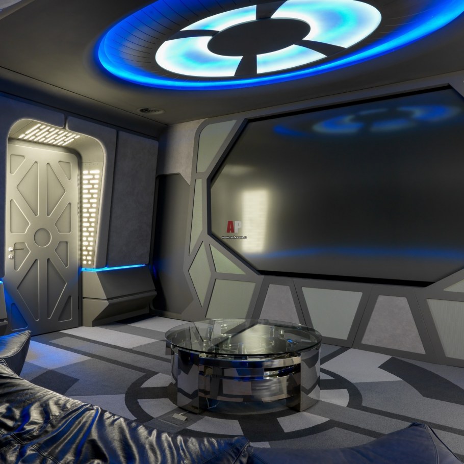 Интерьер в стиле космического корабля