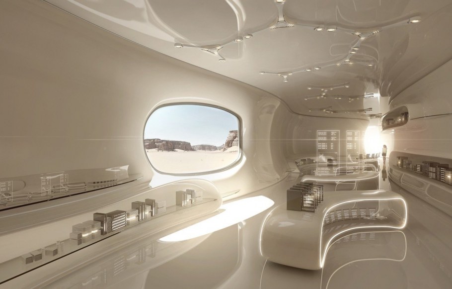 Интерьер космического корабля будущего